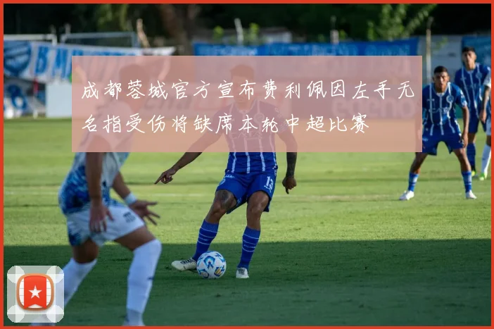成都蓉城官方宣布费利佩因左手无名指受伤将缺席本轮中超比赛